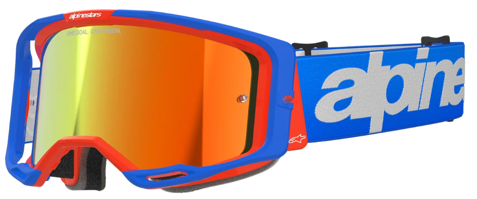Мотоокуляри Маска Alpinestars Vision 8 Wordmark Blue -Red купить